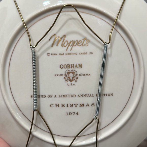 Vintage 1974 Happy Merry Christmas Tree Plate - Picture 6 of 8